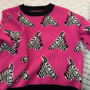 Shein Zebra Sweater